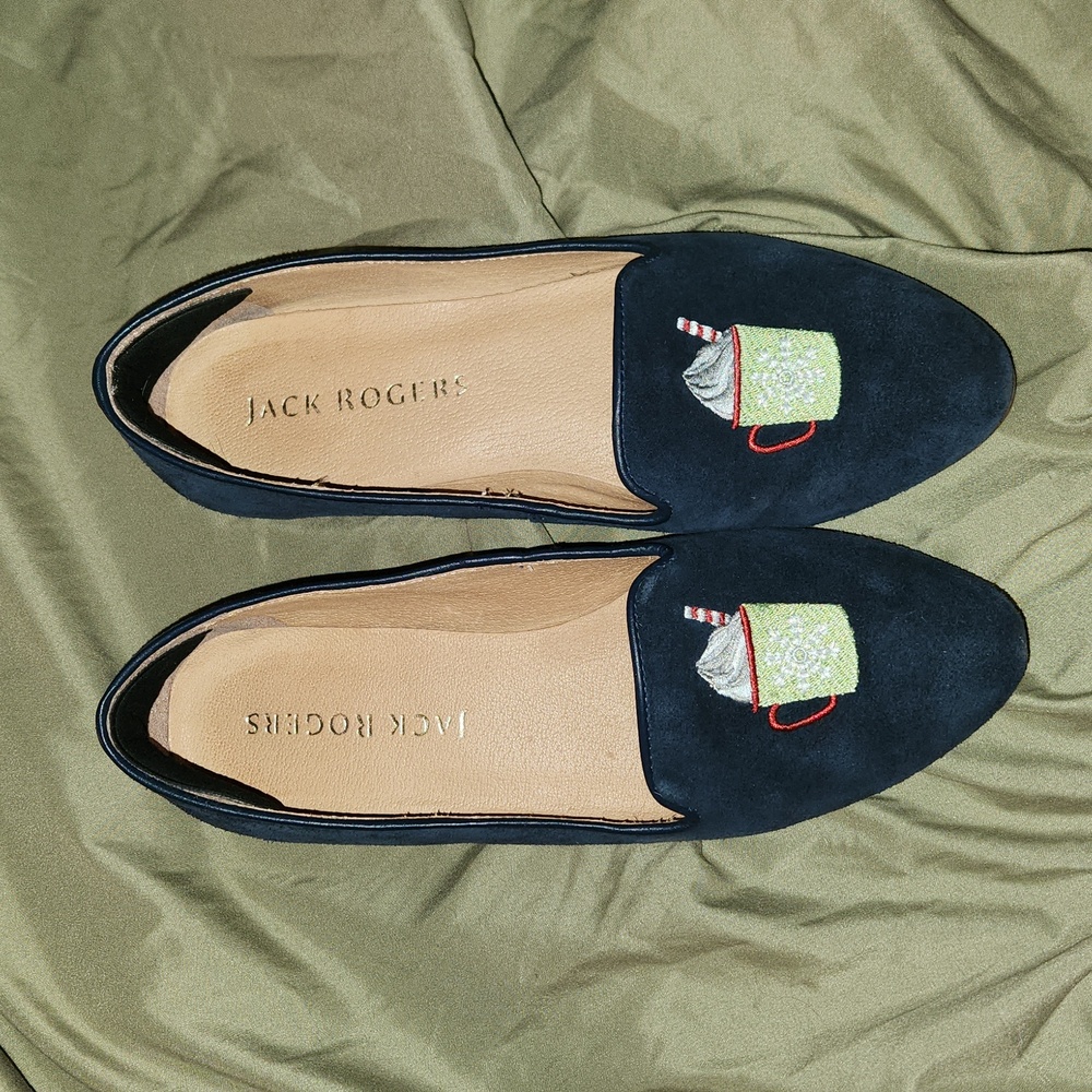 Jack Rogers embroidered flats